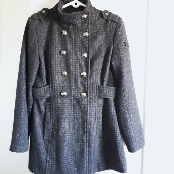 Buffalo Wool Blend Double Breasted Coat - Picture 1 of 13